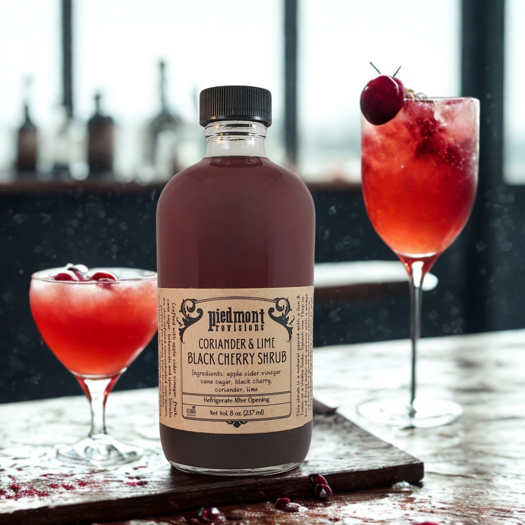 Black Cherry Coriander & Lime Shrub