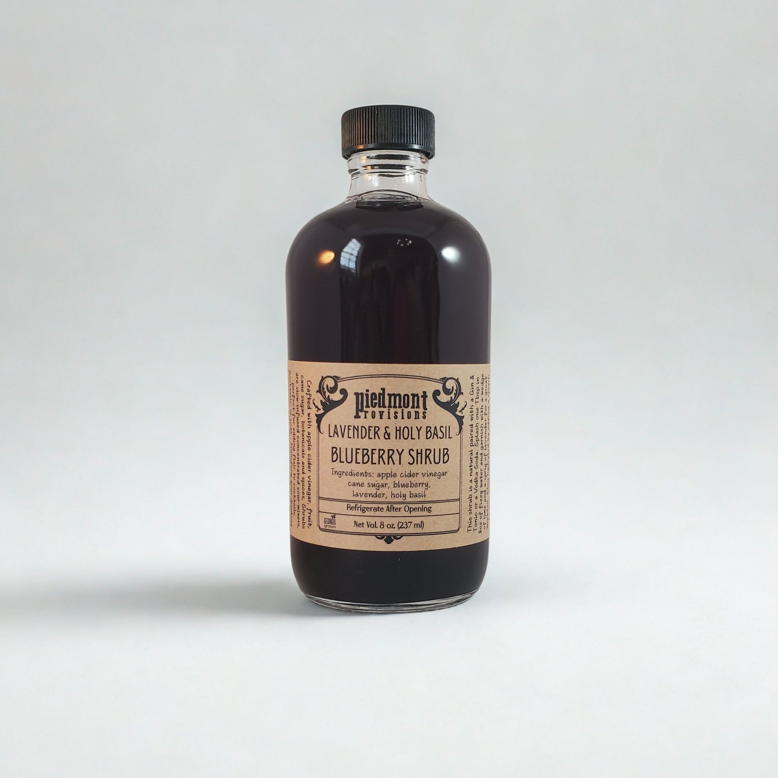 Blueberry Holy Basil Lavender Shrub