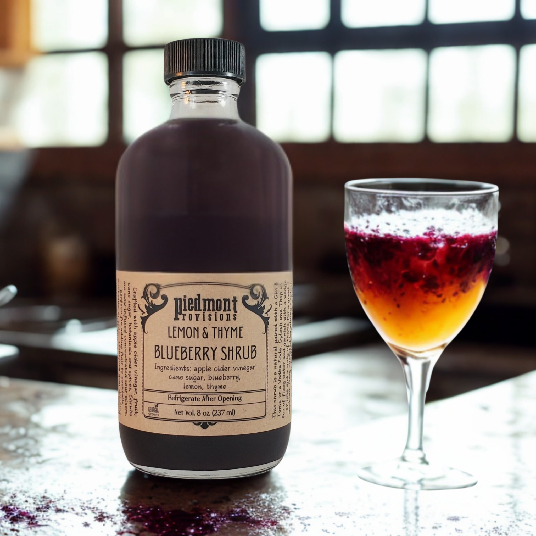 Blueberry Lemon Thyme Shrub