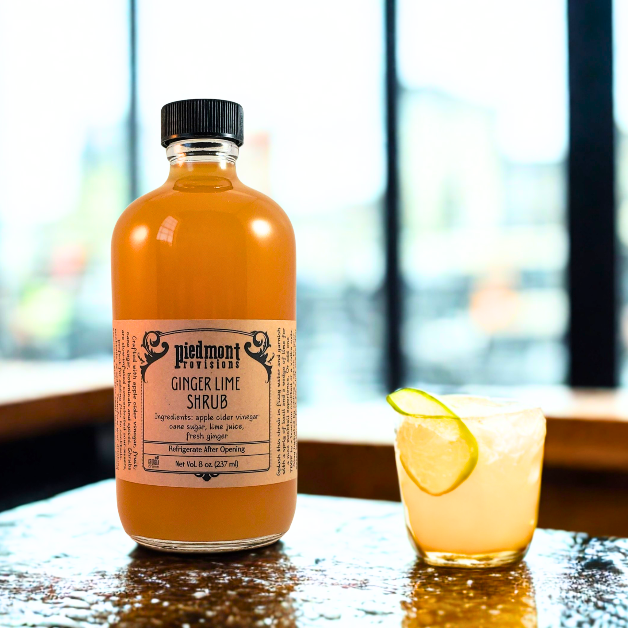 Ginger Lime Shrub Sour Mixer