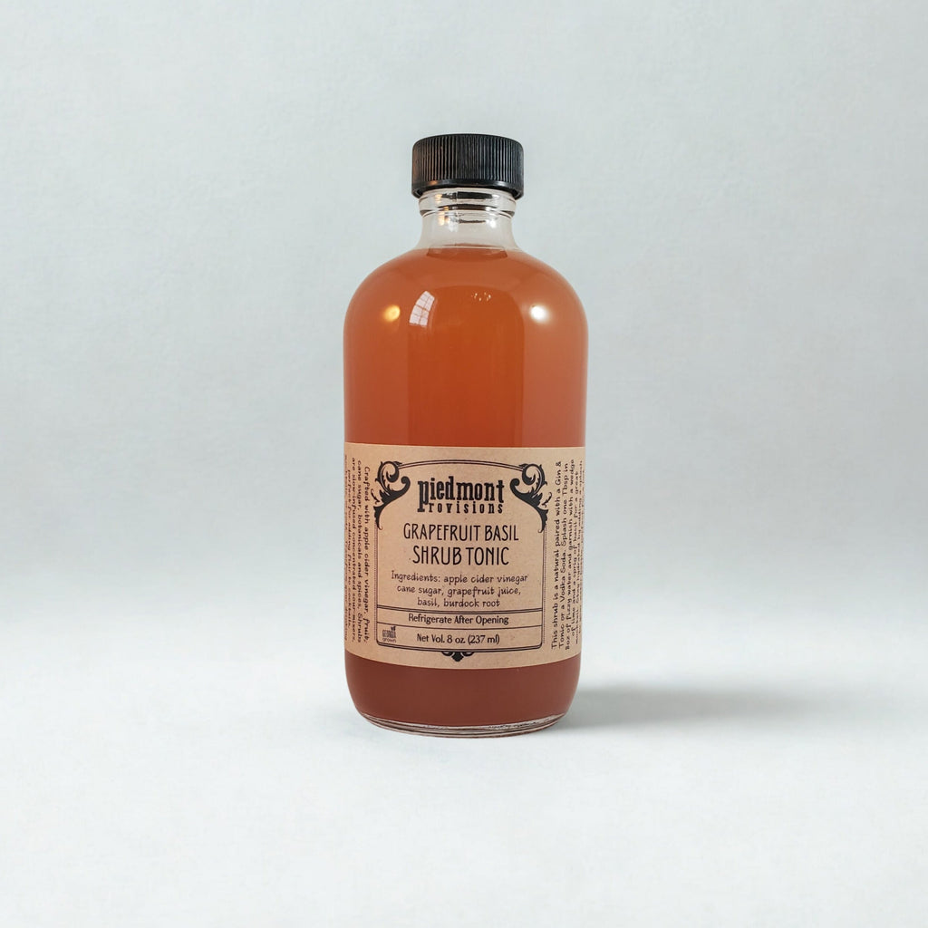 Grapefruit Basil Tonic Shrub