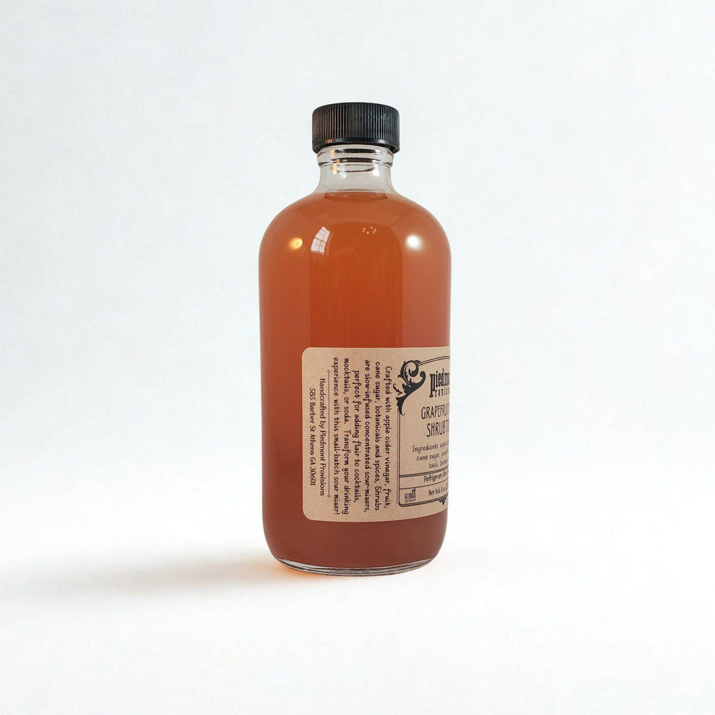 Grapefruit Basil Tonic Shrub