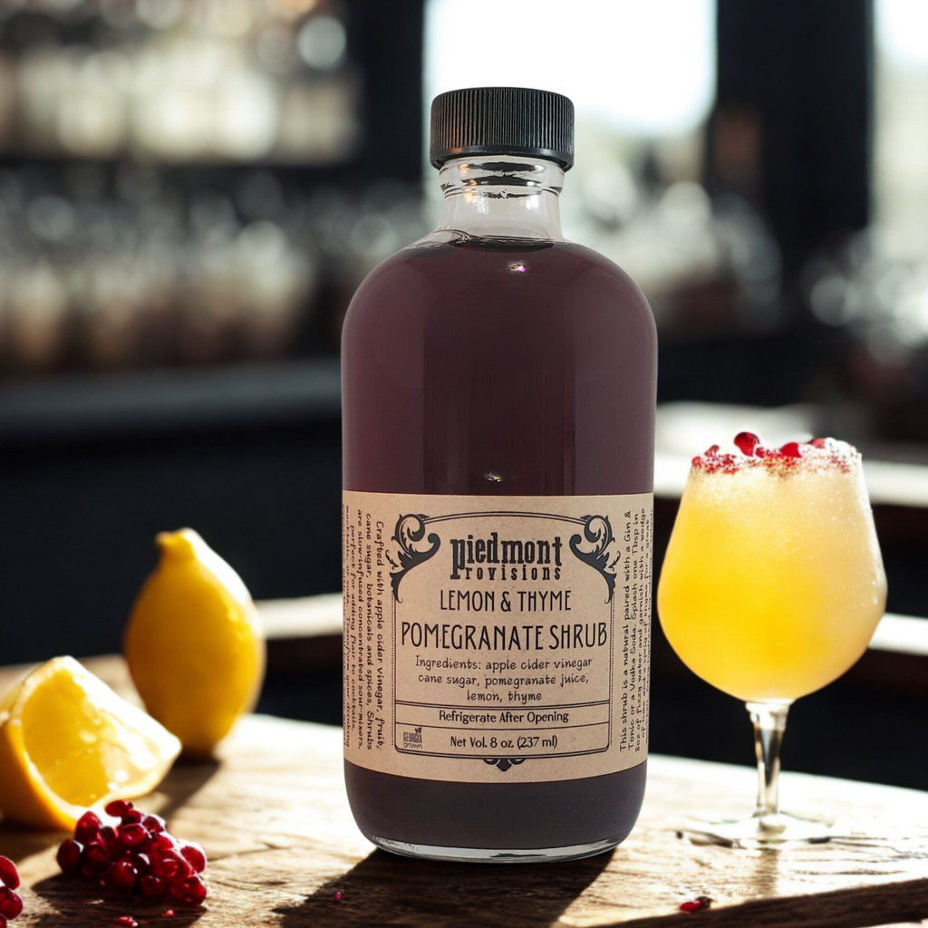Pomegranate Lemon Thyme Shrub