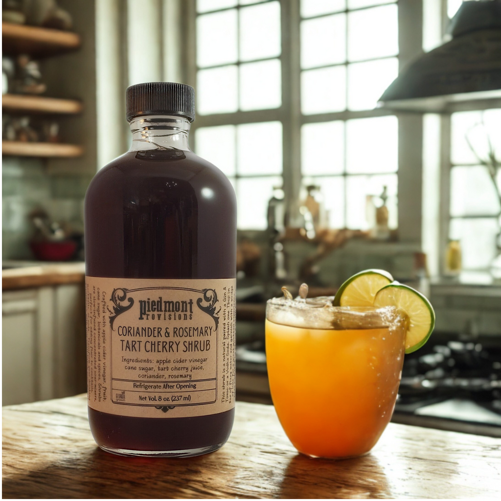 Tart Cherry Coriander & Rosemary Shrub